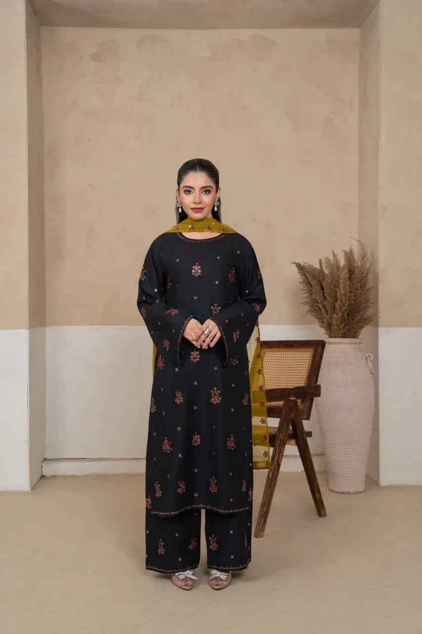 Allyure Embroidered 3PC