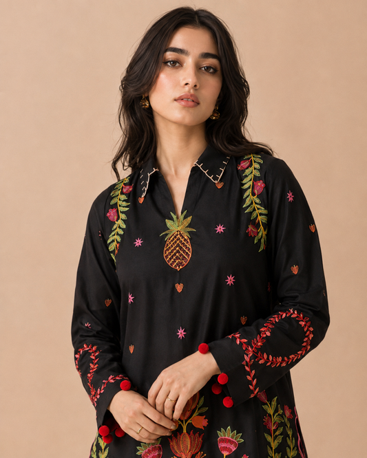 Ananas Embroidered Co-ord Set