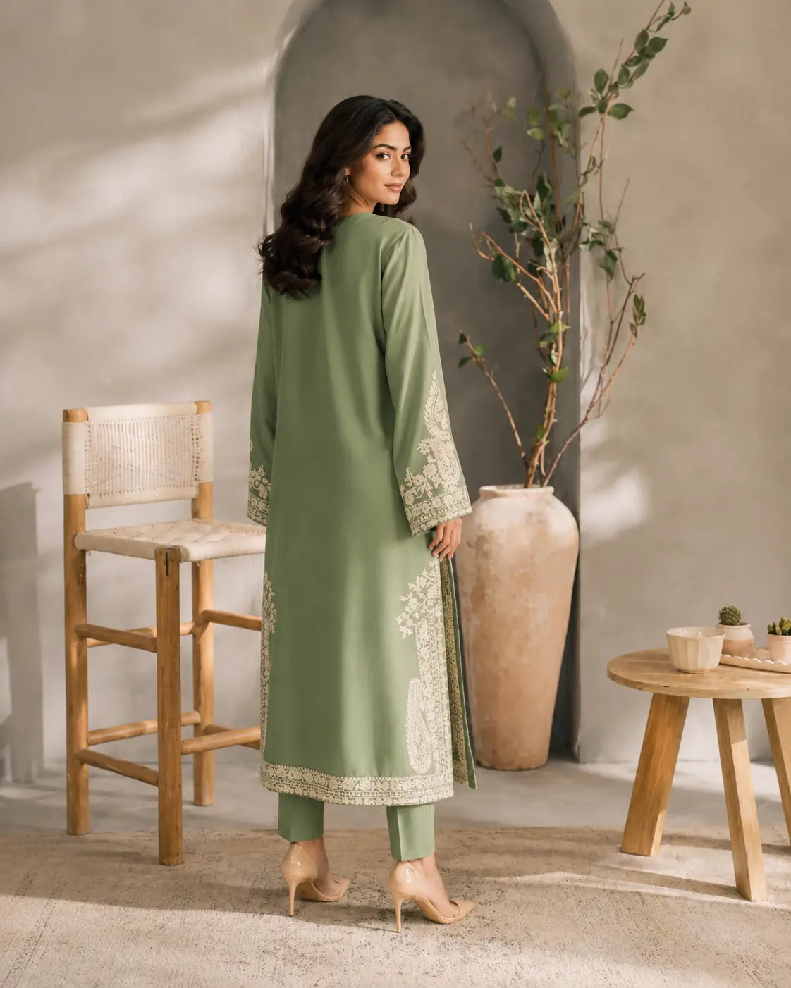 Afreen Embroidered 3Pc