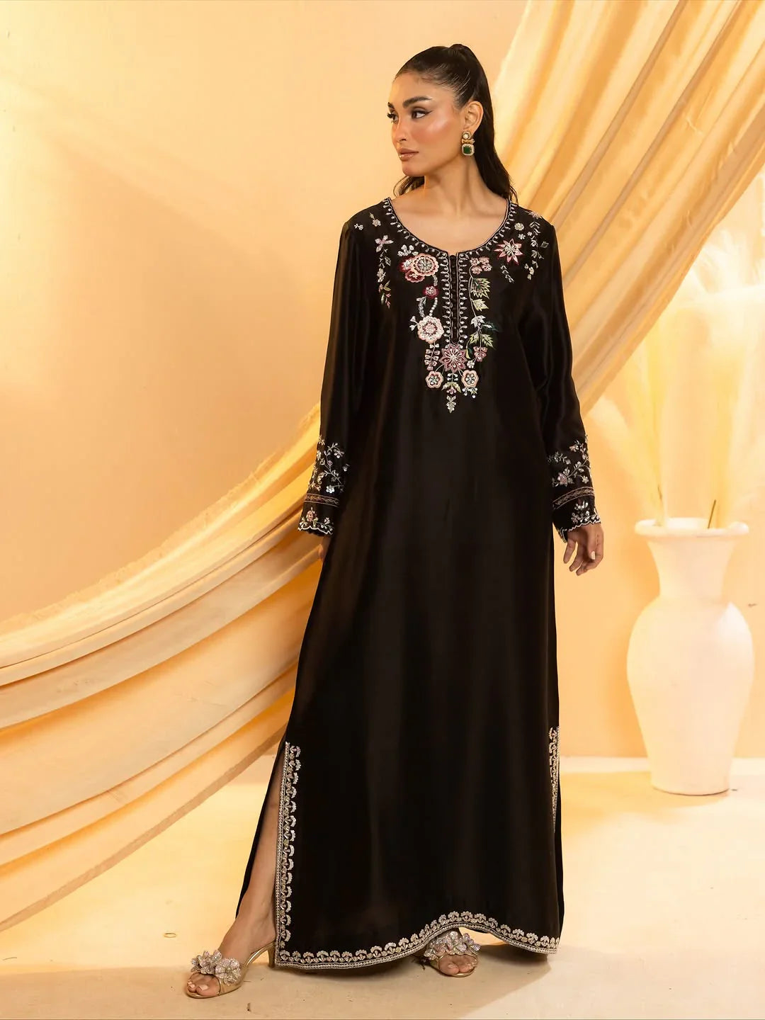 Midnight Embroidered 2Pc