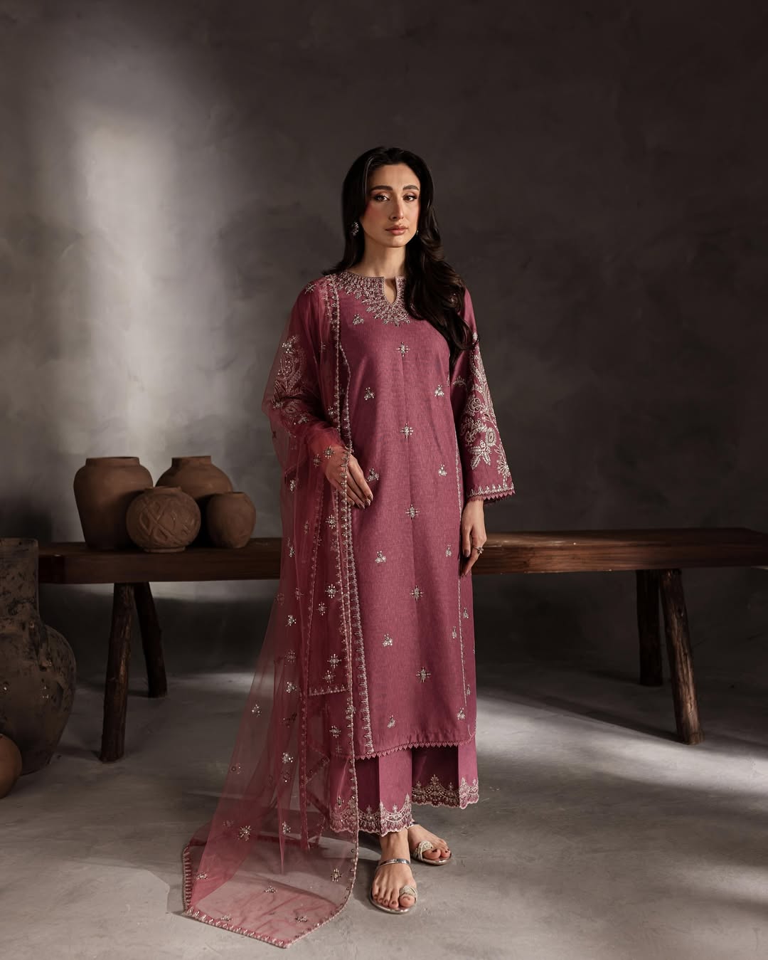 Arooba Embroidered 3PC