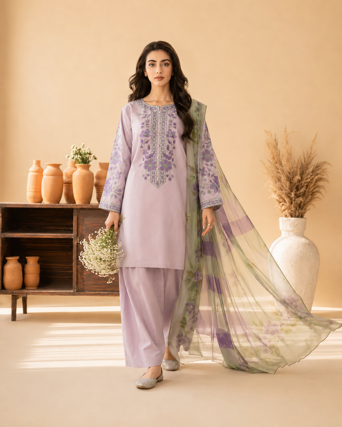 Nargis Embroidered 3pc