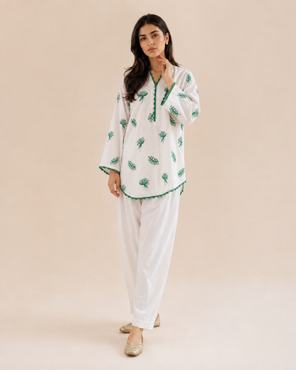 Green Ocean Embroidered 2pc