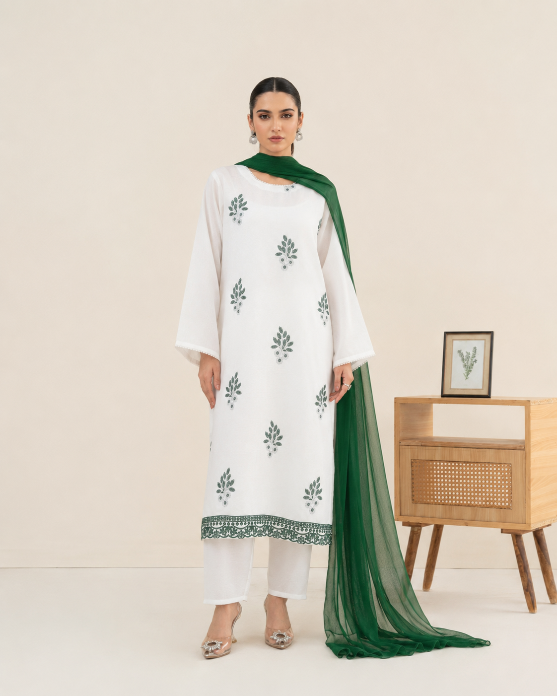 National Embroidered 3pc