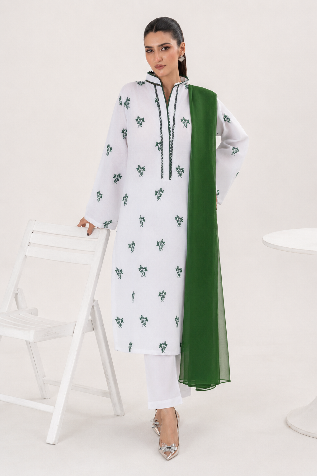 Azadi Embroidered 3pc