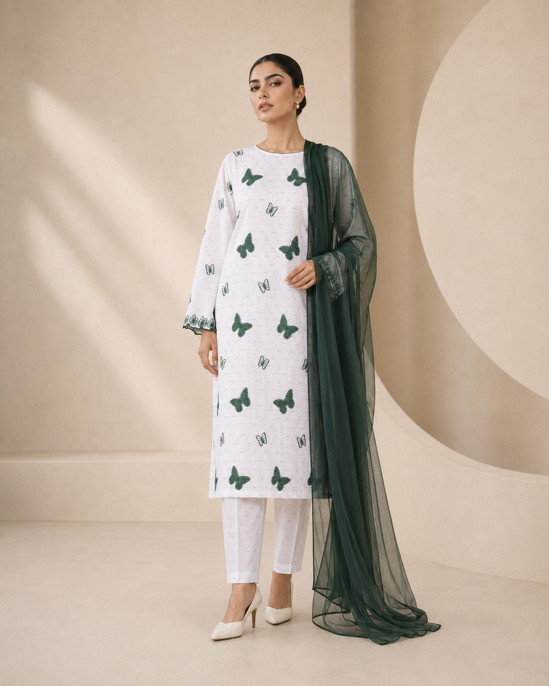 Green Butterfly 3pc