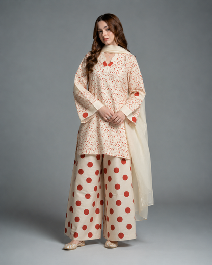 Polka Dot Printed 3pc