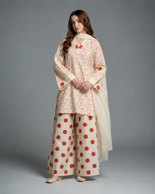 Polka Dot Printed 3pc
