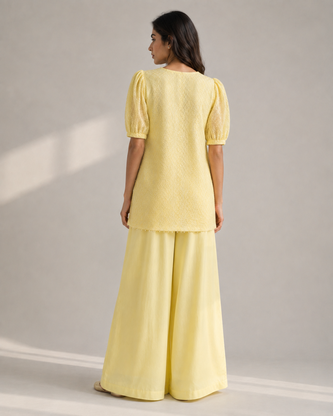 Buttery Chikankari Co-ord Set