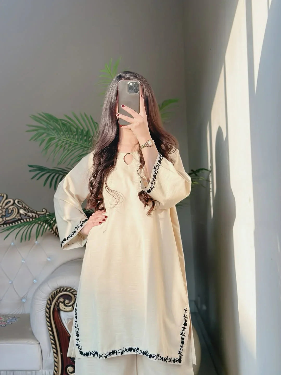 Zarf Embroidered Co-ord Ser