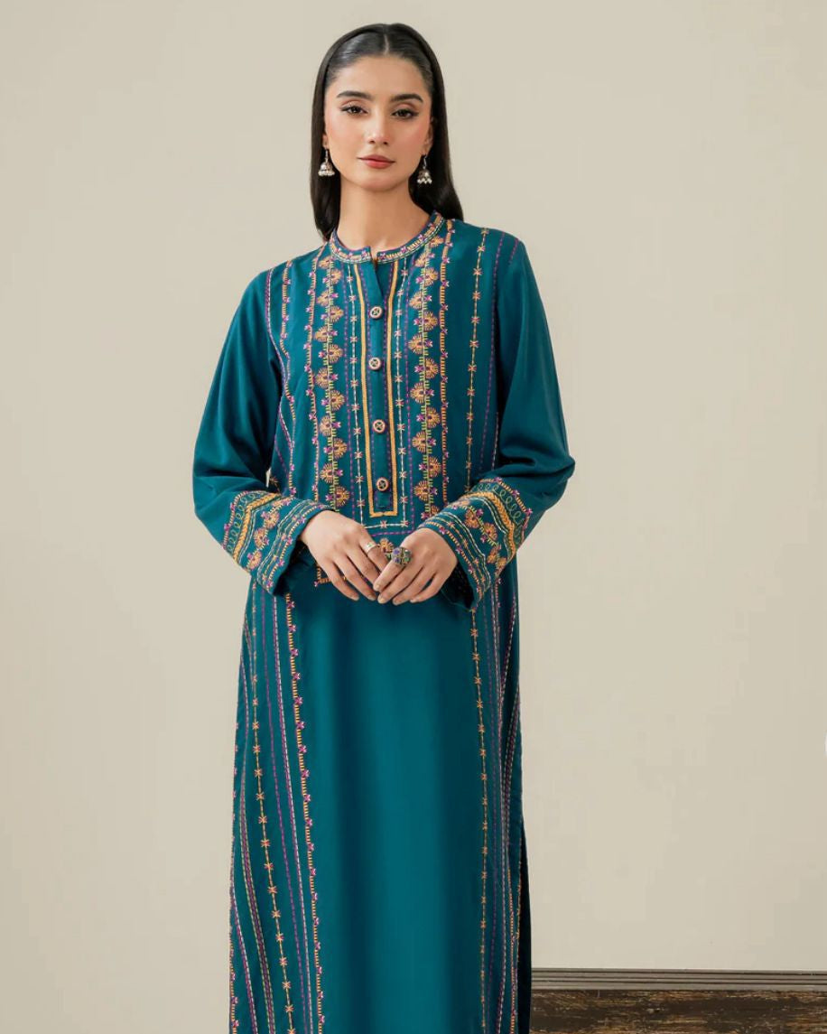TEAL EMBROIDERED 2Pc