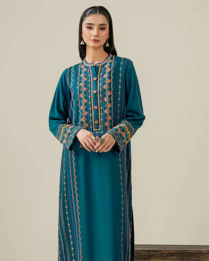 TEAL EMBROIDERED 2Pc