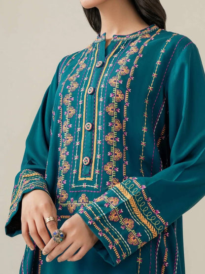 TEAL EMBROIDERED 2Pc