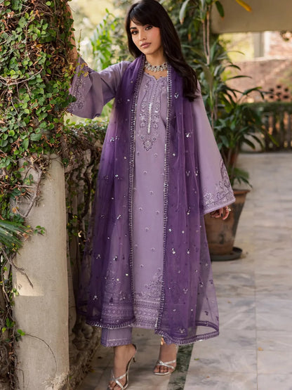 Lavender Embroidered 3pc