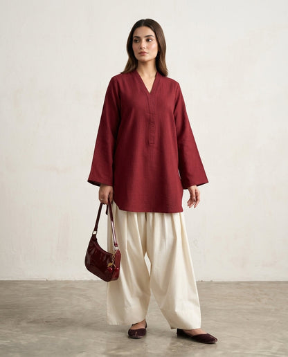Dynamic Cherry Furshi Co-ord